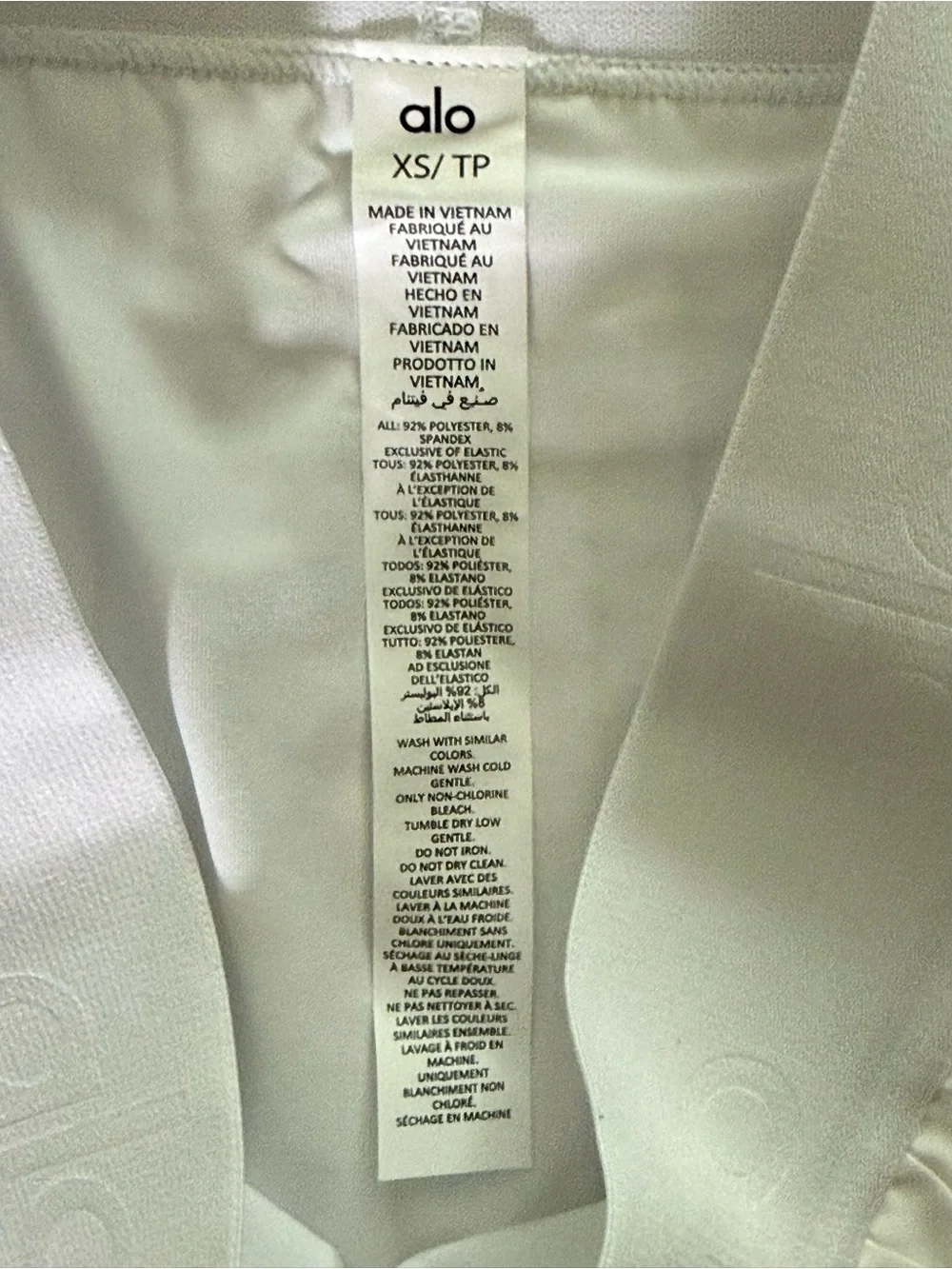 Alo Yoga Grand Slam Tennis Skirt XS White Pleated Athletic Skort Built In Shorts